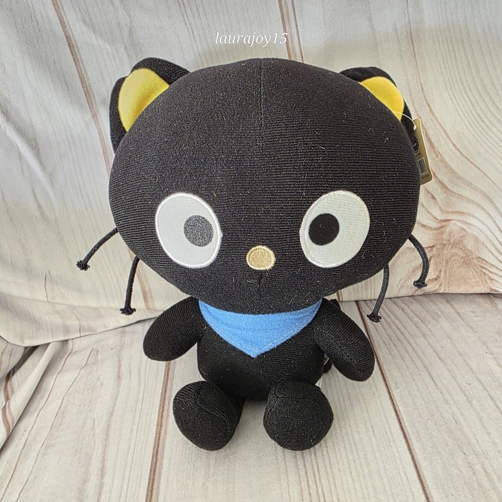 Fiesta Sanrio Chococat Black Cat Plush Toy Has Tag Felt Embroidered 13 Inch 2013